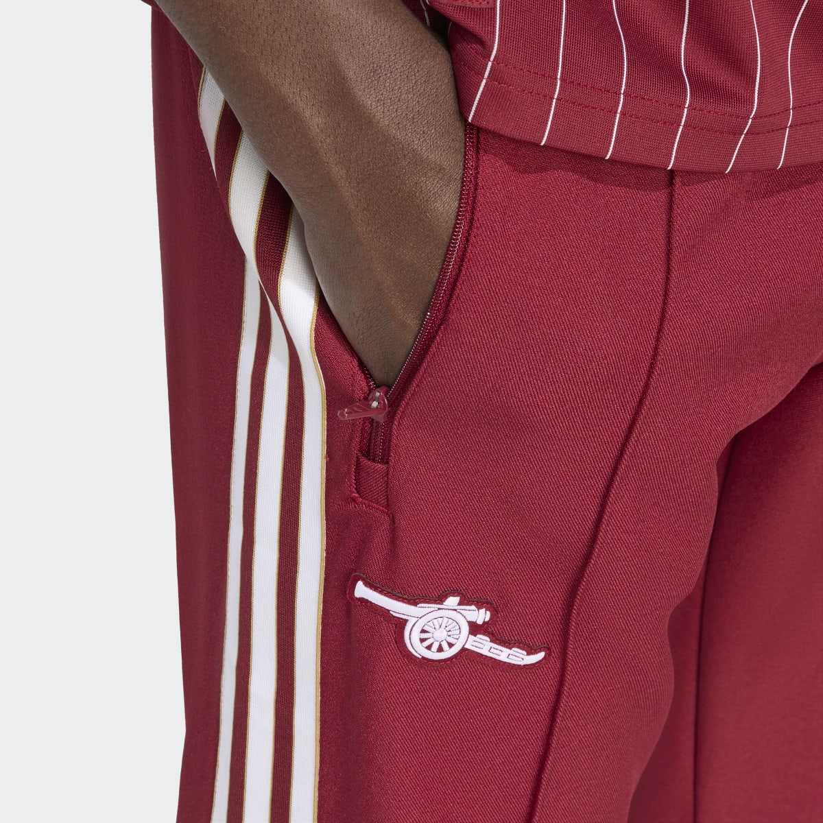Calças de Homem Arsenal FC 2025-2026 Terrace Icons Originals Bordeaux-3