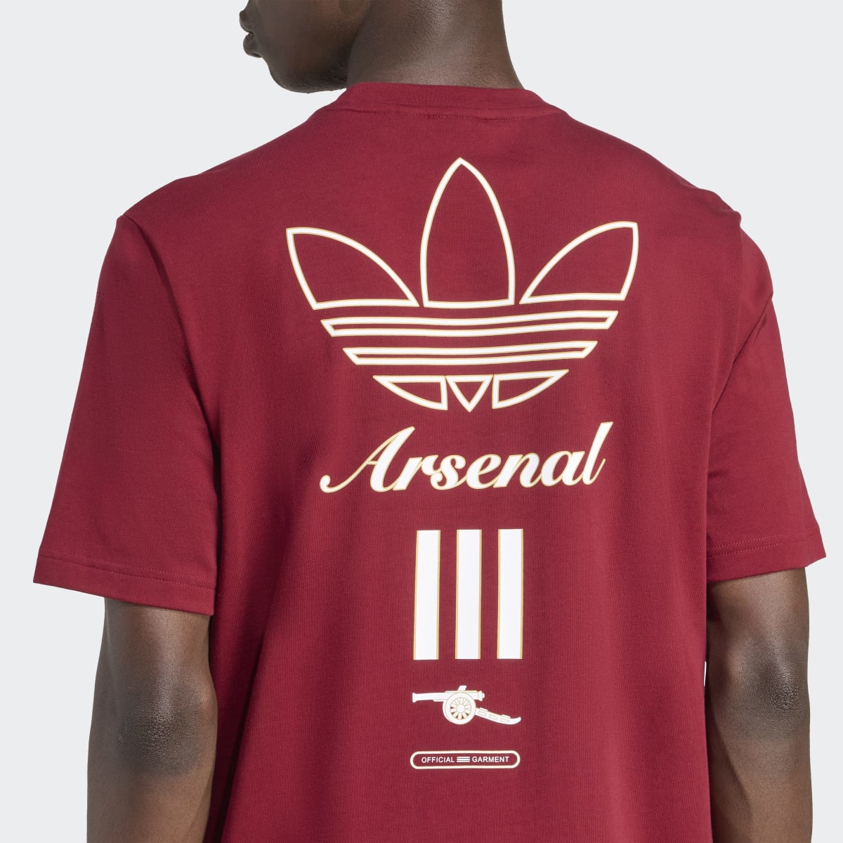 T-shirt de Homem Arsenal FC 2025-2026 Terrace Icons Graphic Originals Bordeaux-4