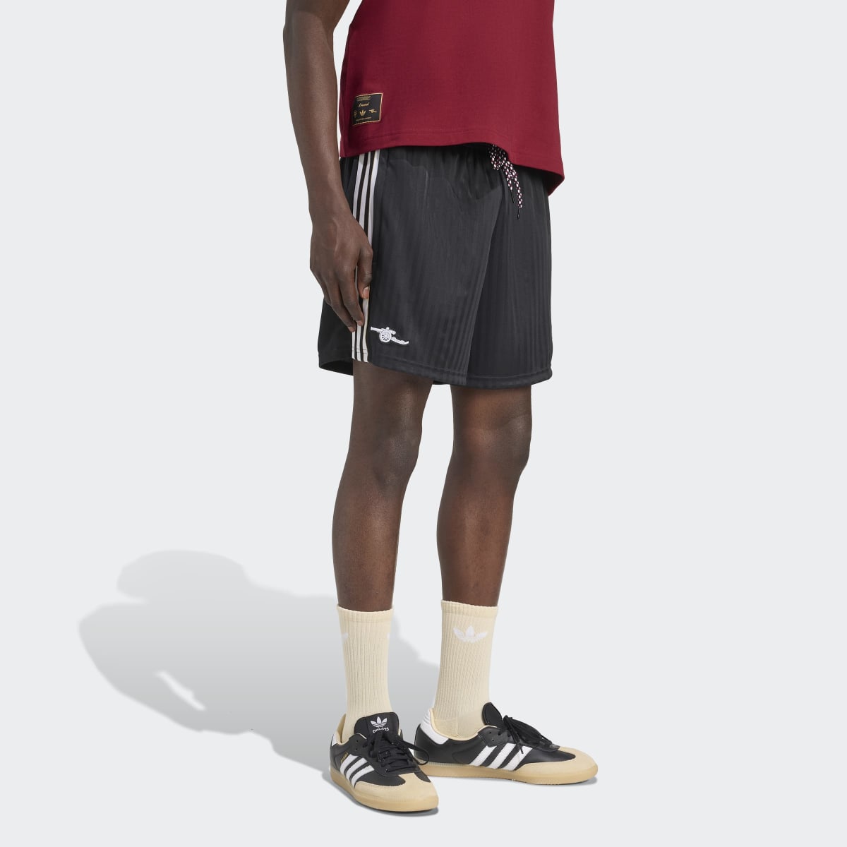Calções de Homem Arsenal FC 2025-2026 Terrace Icons Originals Preto-1