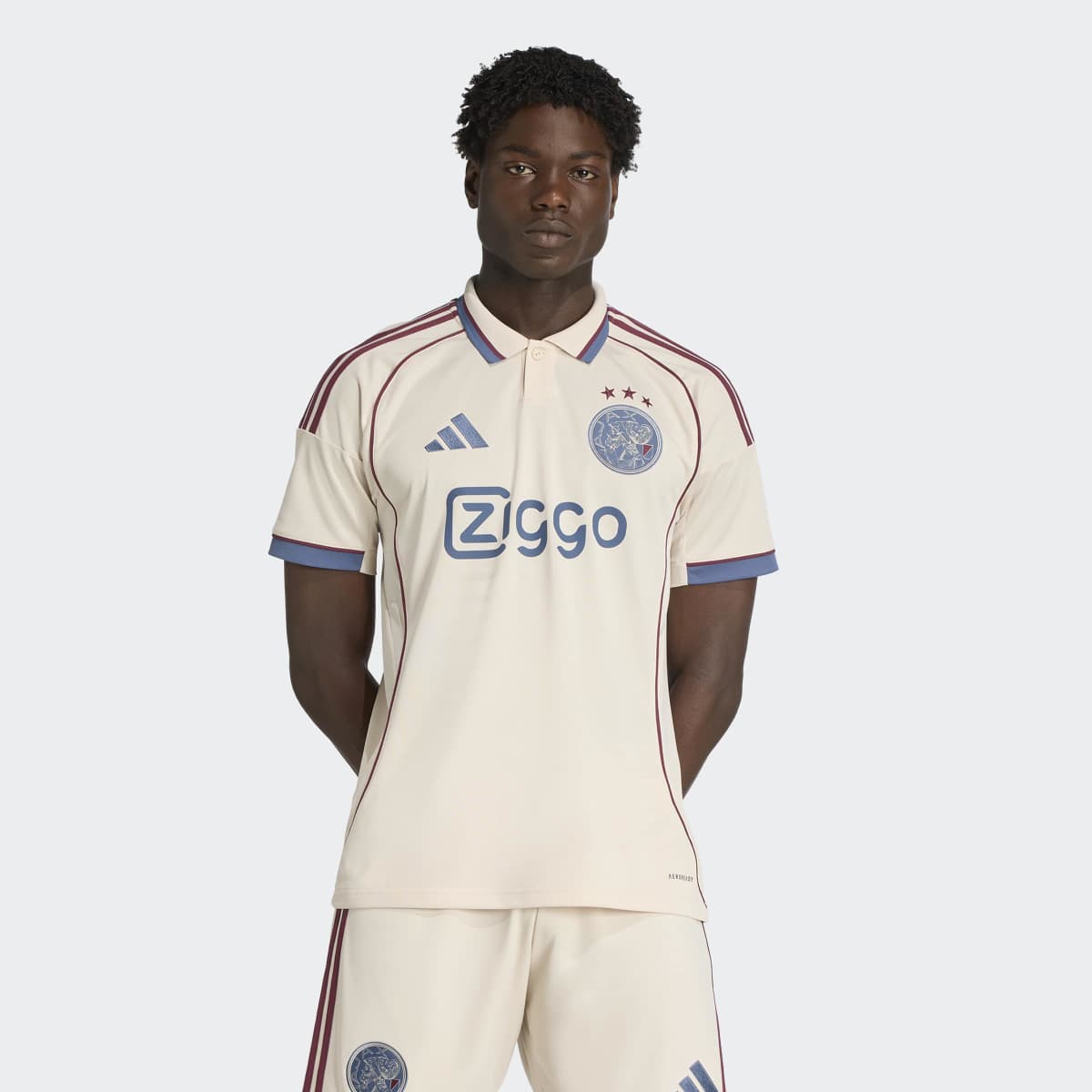 T-shirt de Homem 3.º Equipamento Ajax Amsterdam 2025-2026 Bege-3