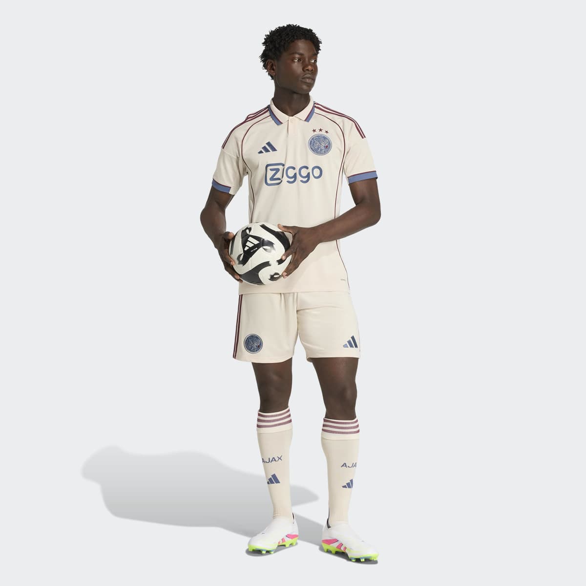 T-shirt de Homem 3.º Equipamento Ajax Amsterdam 2025-2026 Bege-6