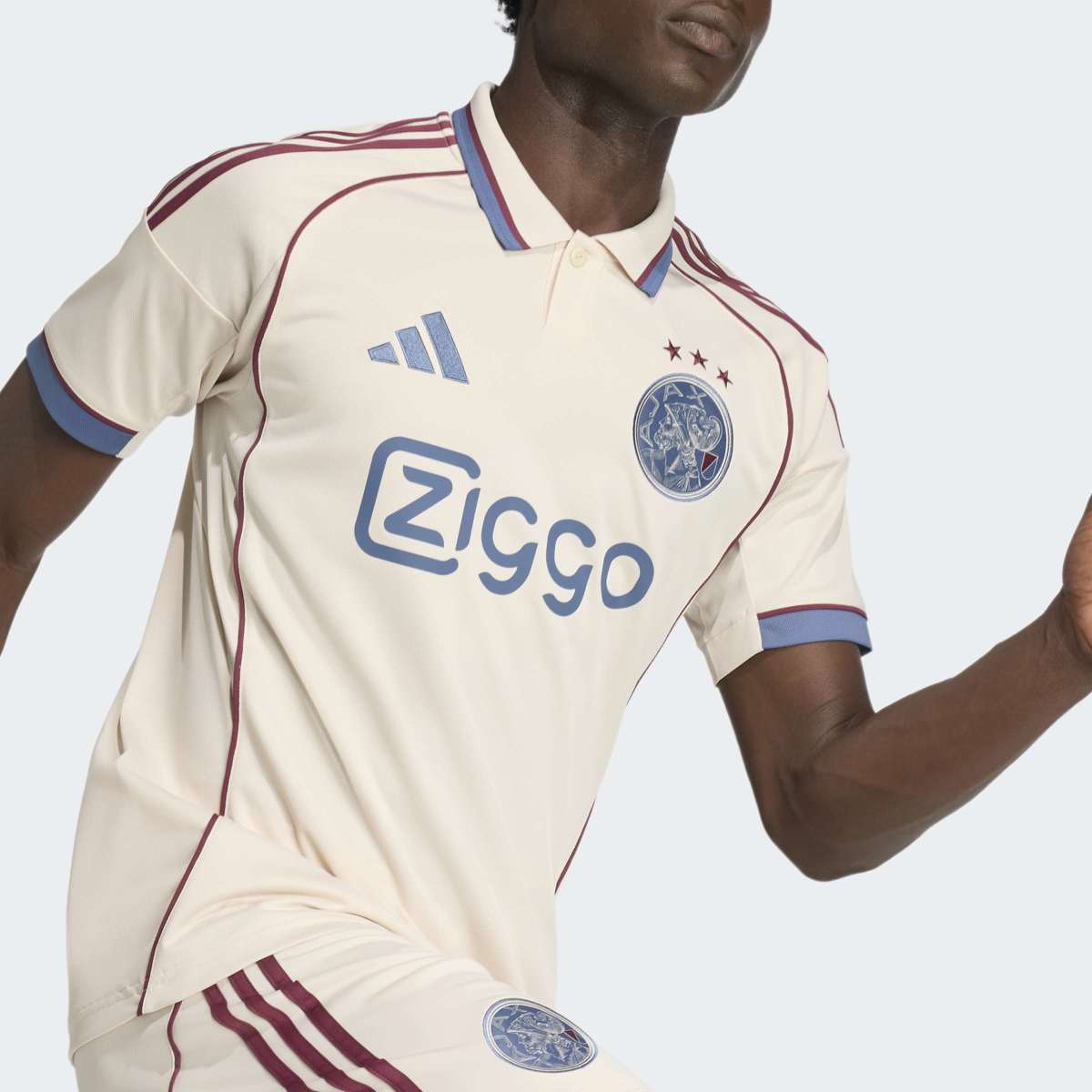 T-shirt de Homem 3.º Equipamento Ajax Amsterdam 2025-2026 Bege-7