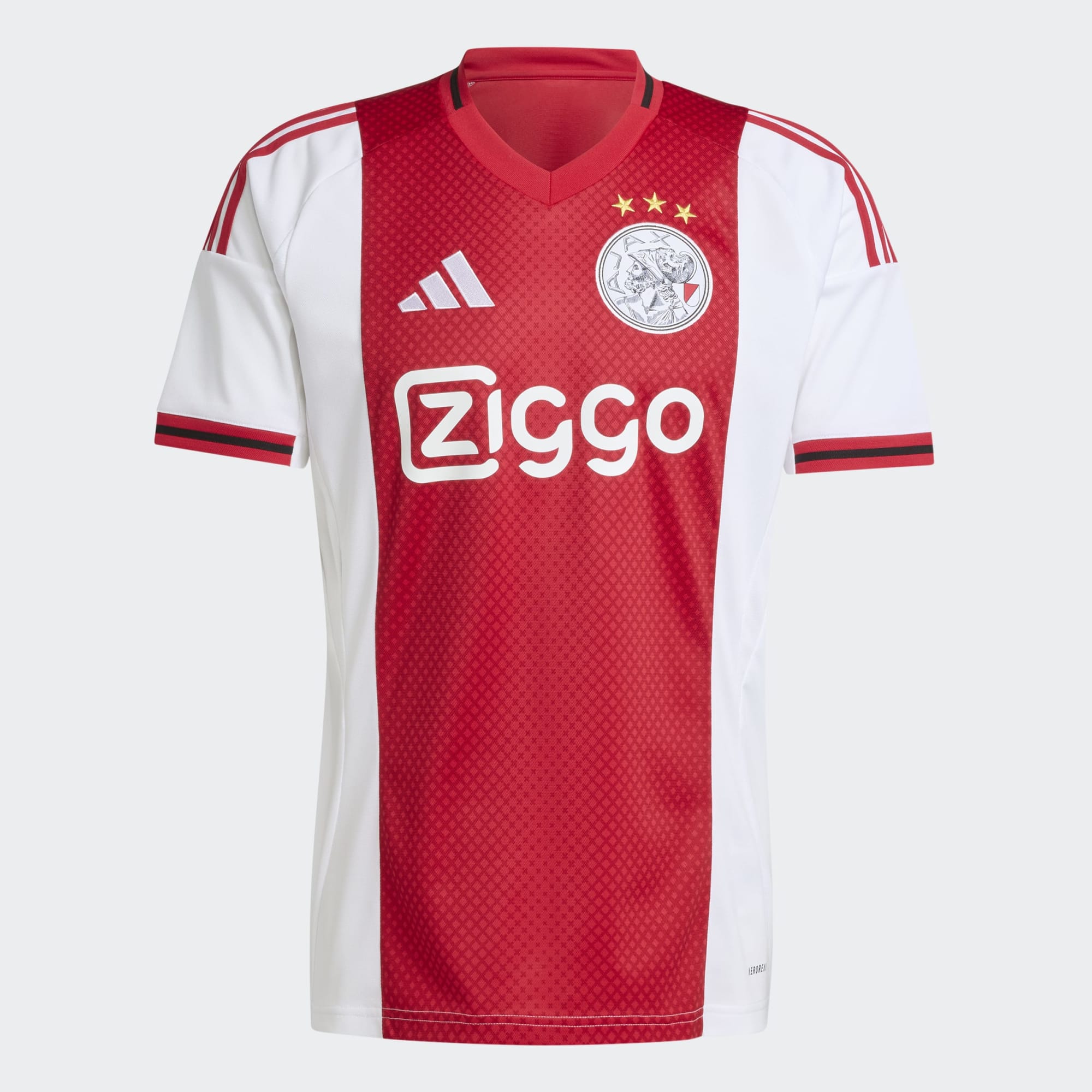 T-shirt de Homem 1.º Equipamento Ajax FC 2025-2026 Vermelho / Branco-7