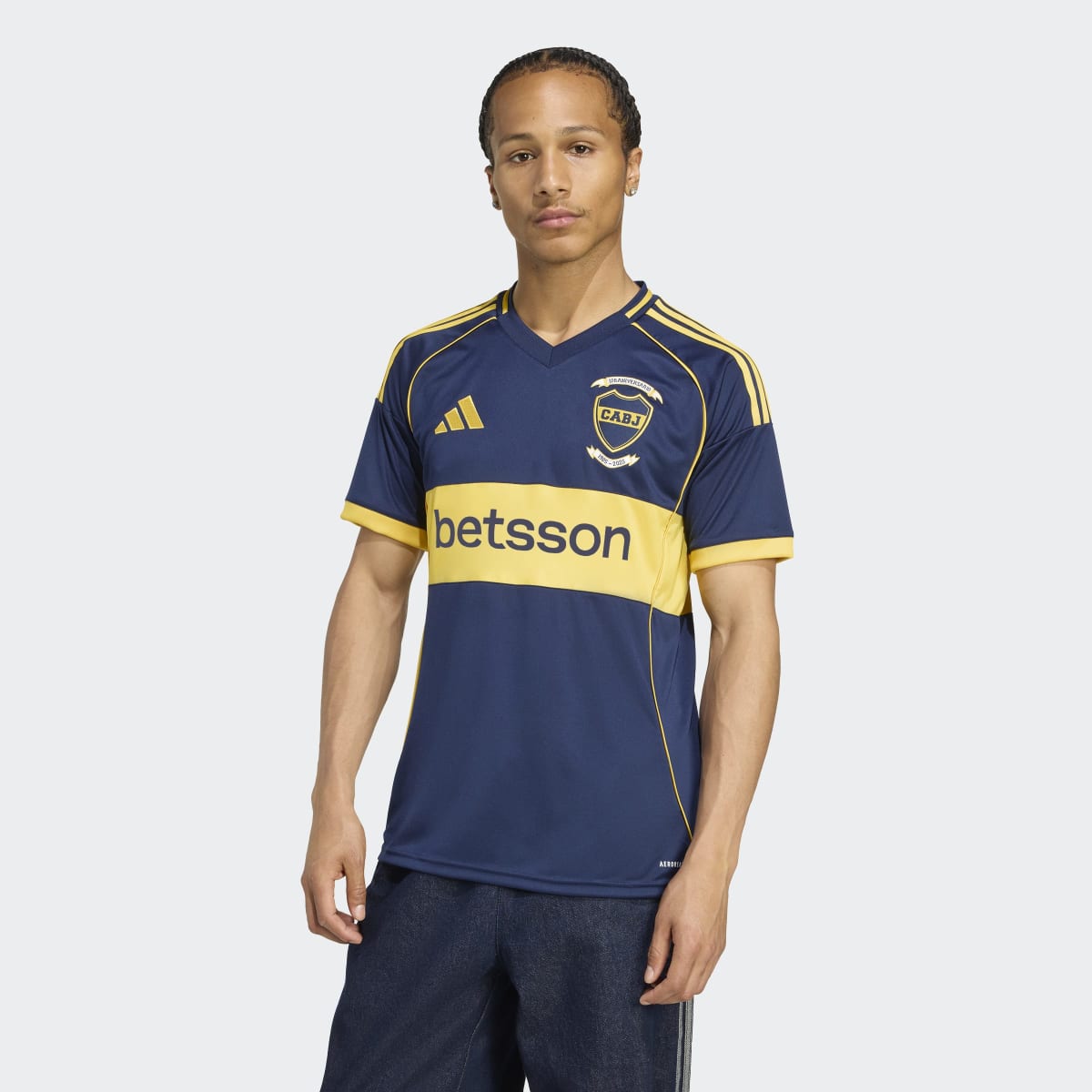 T-shirt de Homem 1.º Equipamento Boca Juniors 2025-2026 Azul / Amarelo-1