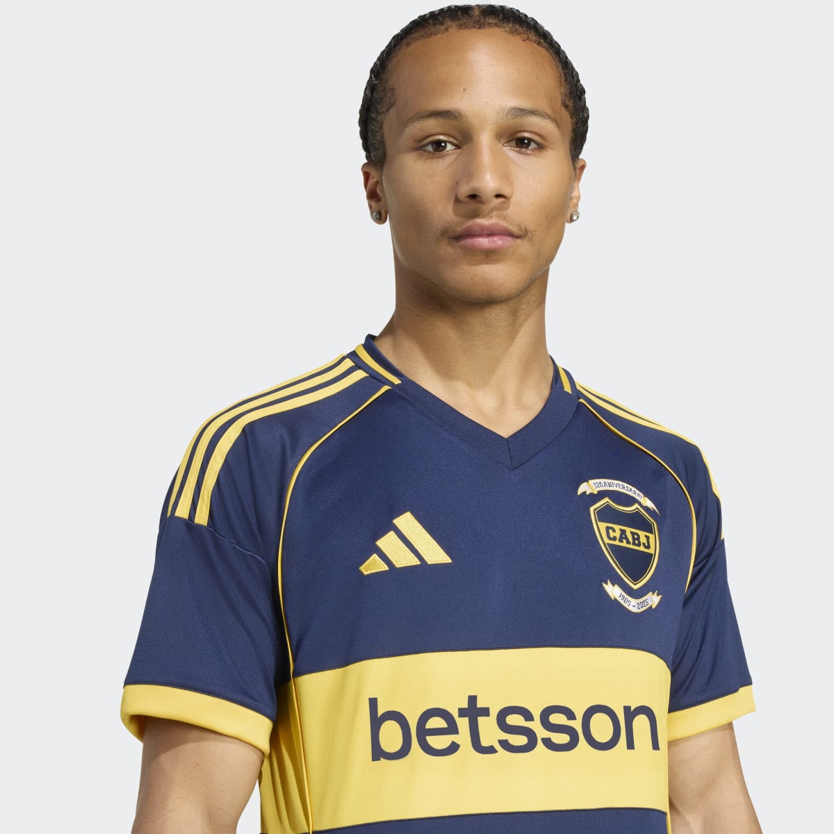 T-shirt de Homem 1.º Equipamento Boca Juniors 2025-2026 Azul / Amarelo-4