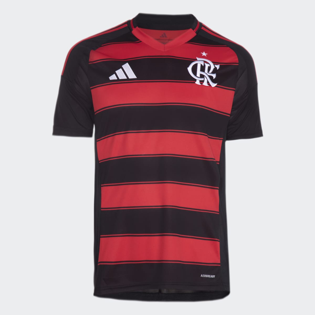 T-shirt de Homem 1.º Equipamento CR Flamengo 2025-2026 Vermelho / Preto-1