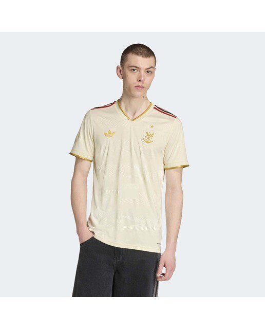 T-shirt de Homem 3.º Equipamento CR Flamengo 2025-2026 Amarelo-7