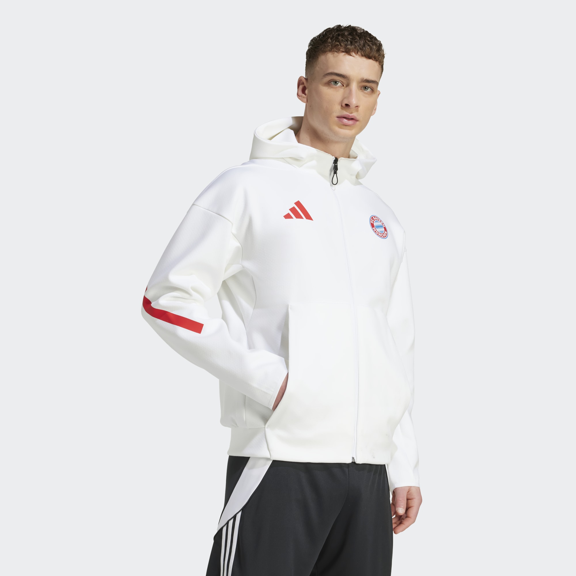 Casaco de Homem FC Bayern Munich 2025-2026 Himno Z.N.E Branco-3