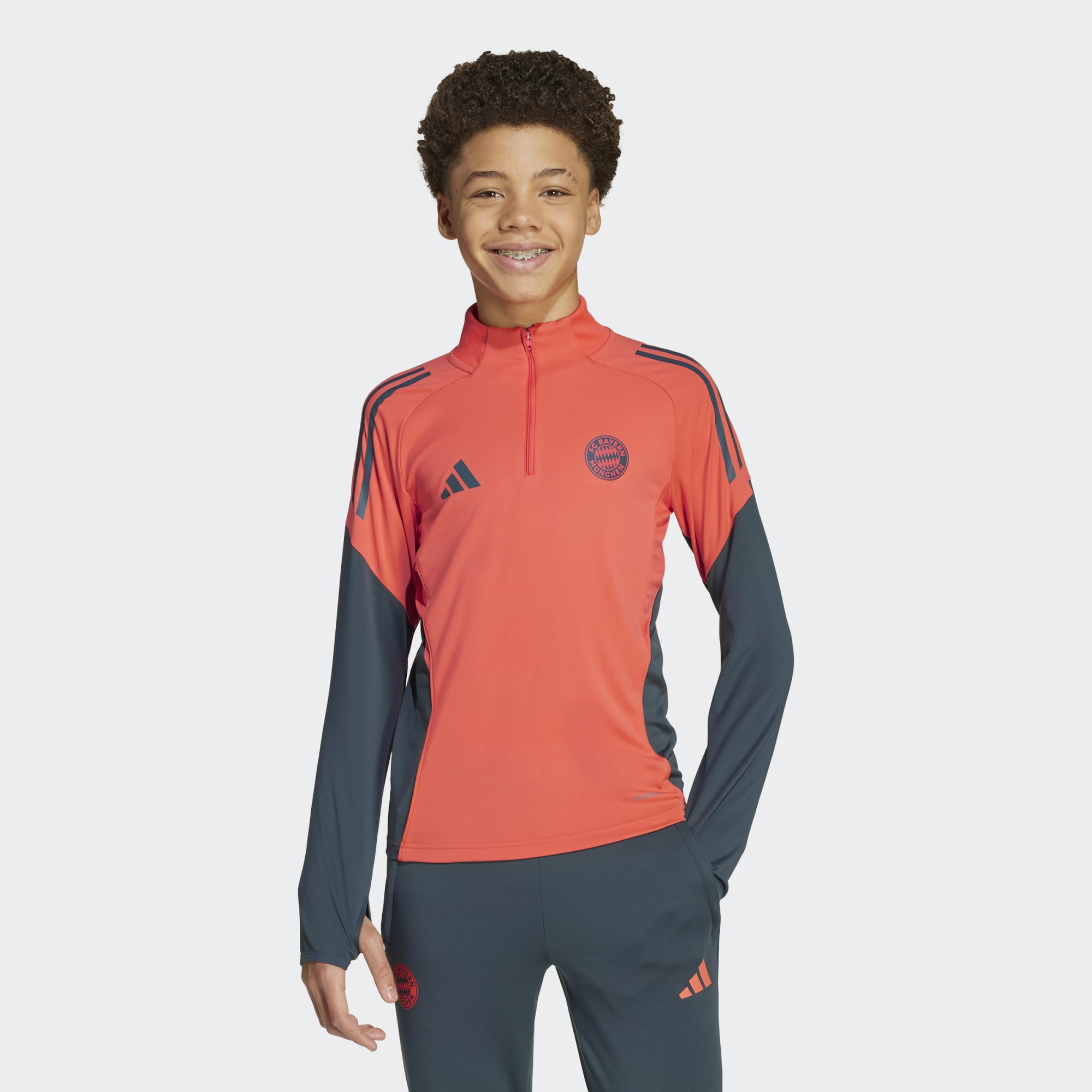 T-shirt de Criança FC Bayern Munich 2025-2026 Tiro 25 Competition Laranja / Cinzento-3