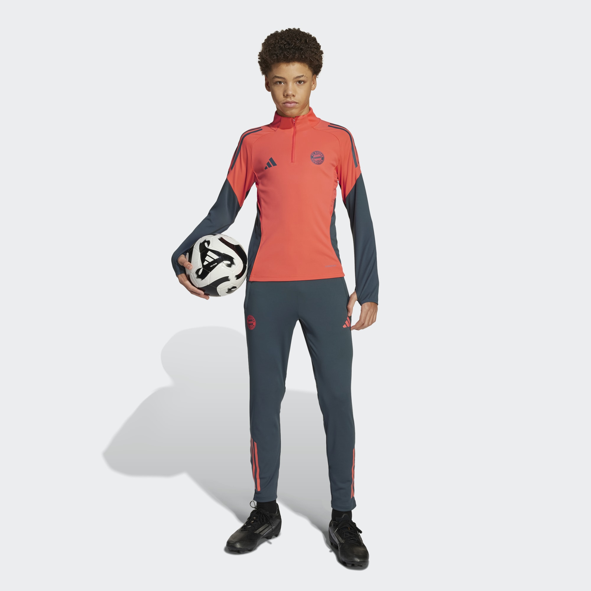 T-shirt de Criança FC Bayern Munich 2025-2026 Tiro 25 Competition Laranja / Cinzento-5