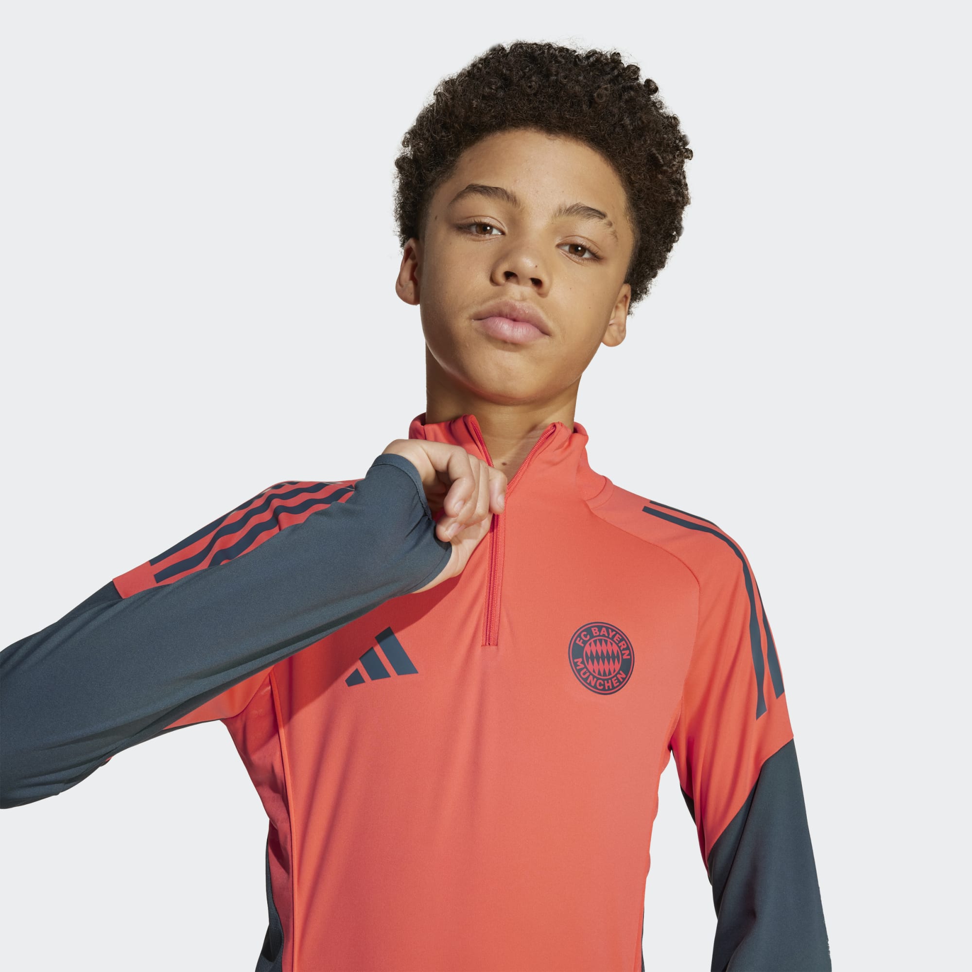 T-shirt de Criança FC Bayern Munich 2025-2026 Tiro 25 Competition Laranja / Cinzento-6