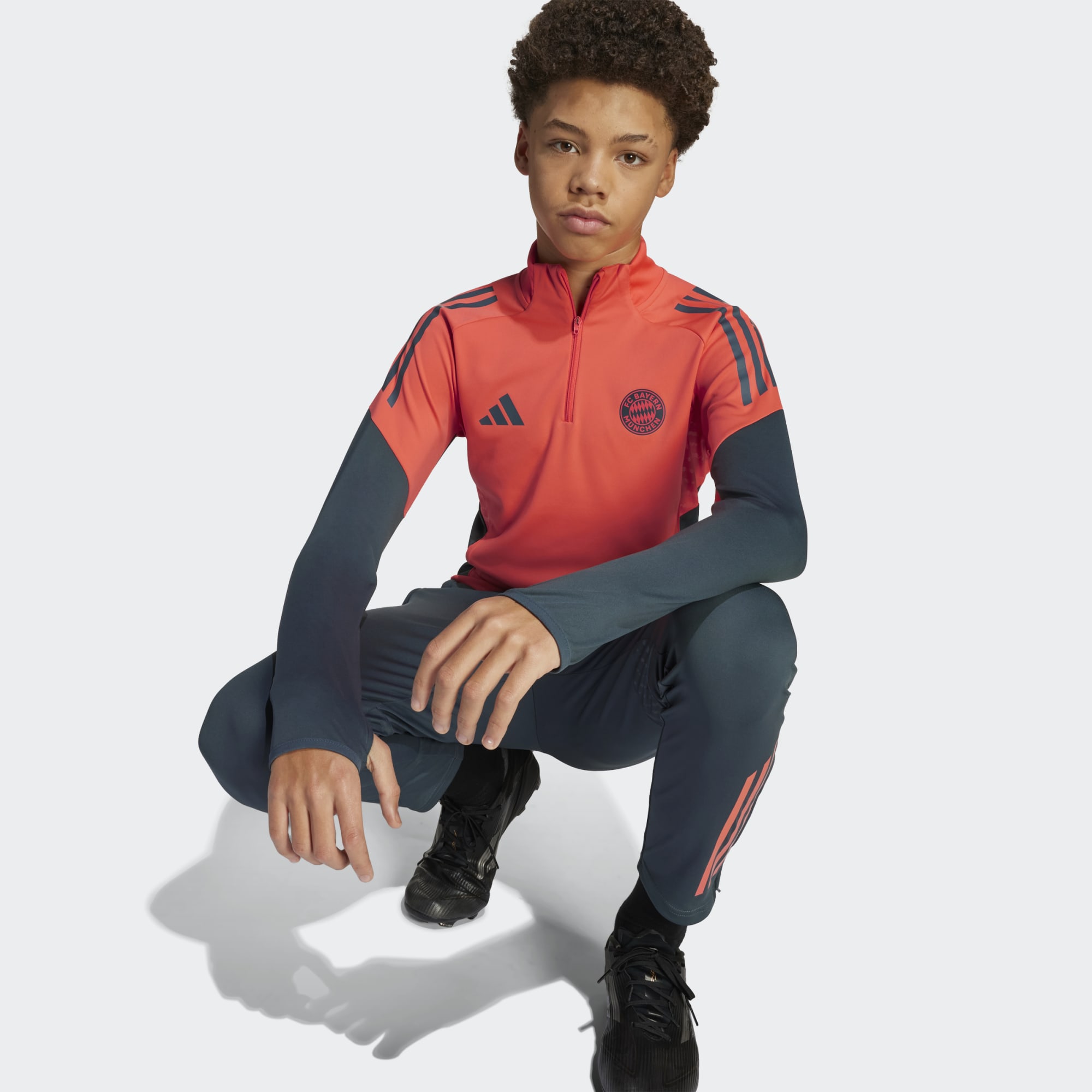 T-shirt de Criança FC Bayern Munich 2025-2026 Tiro 25 Competition Laranja / Cinzento-7