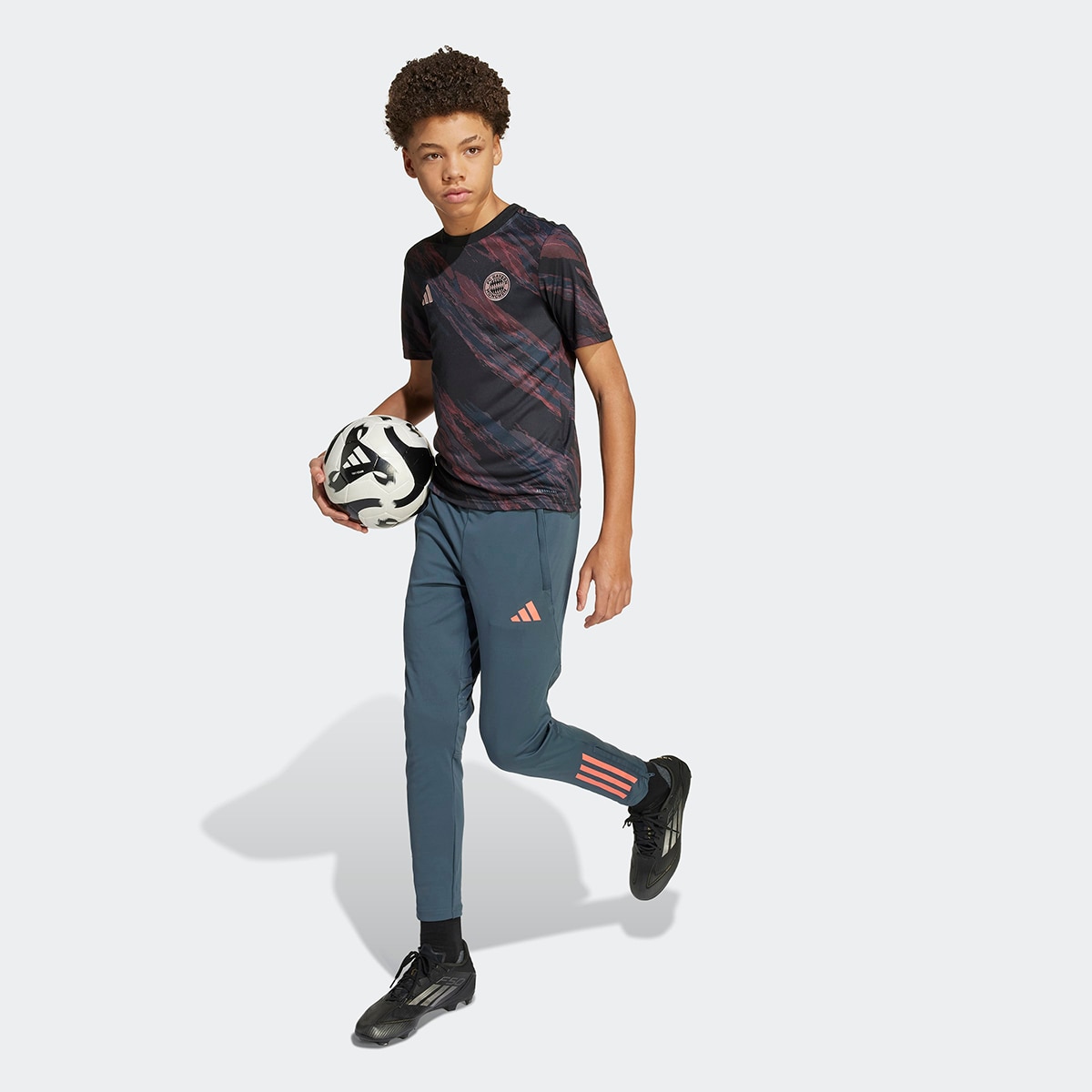 T-shirt de Criança FC Bayern Munich 2025-2026 Aquecimento Preto-5