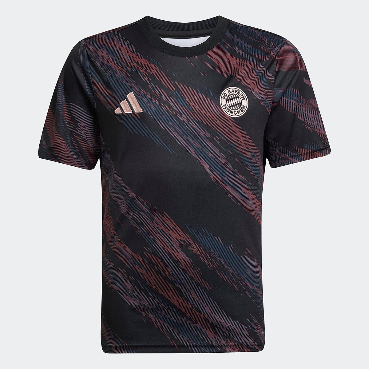 T-shirt de Criança FC Bayern Munich 2025-2026 Aquecimento Preto-8
