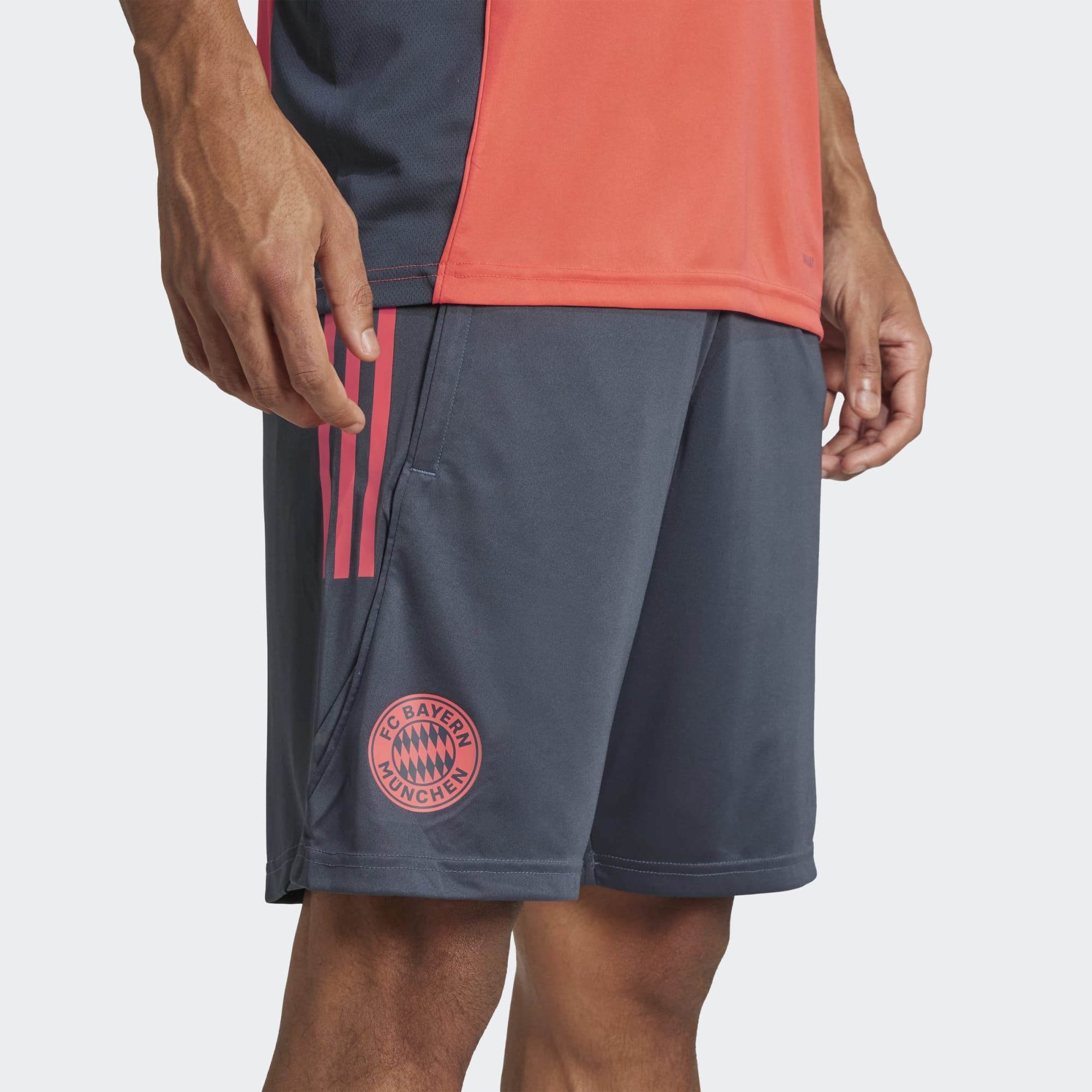 Calções de Homem FC Bayern Munich 2025-2026 Tiro 25 Competition Cinzento-4