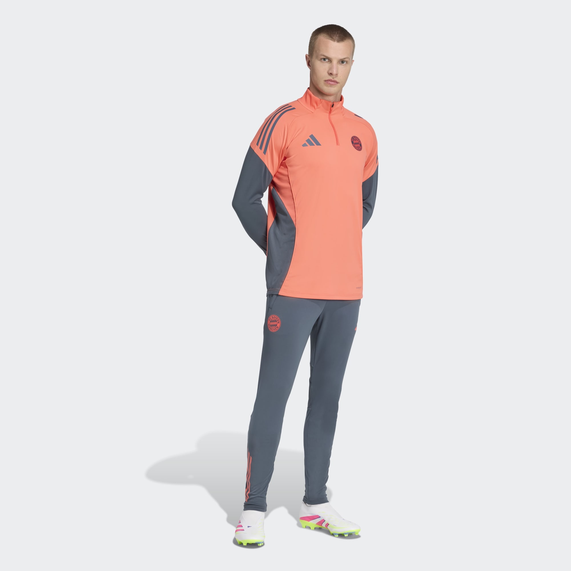 Calças de Homem FC Bayern Munich 2025-2026 Tiro 25 Competition Cinzento-6