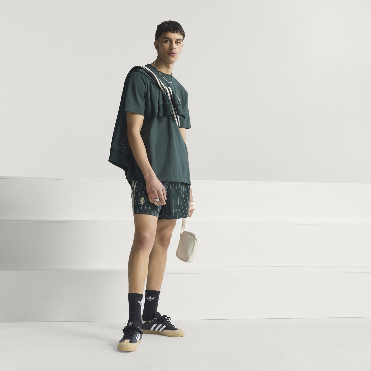 Calções de Homem Juventus FC 2025-2026 Terrace Icons Originals Verde-4