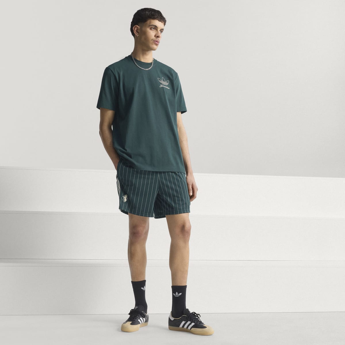 Calções de Homem Juventus FC 2025-2026 Terrace Icons Originals Verde-5
