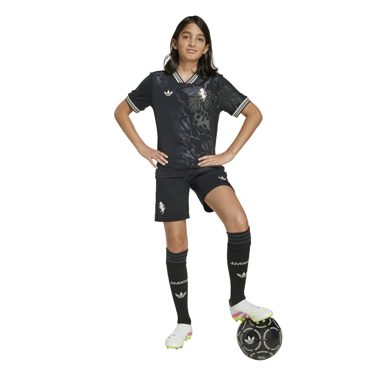 T-shirt de Criança 3.º Equipamento Juventus FC 2025-2026 Originals Preto-3