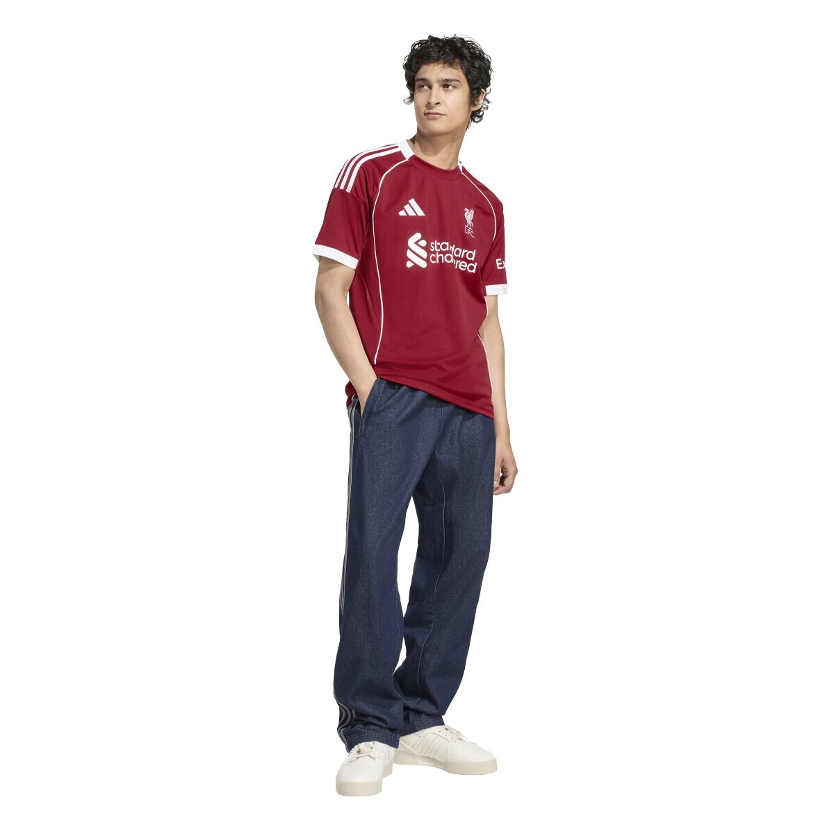 T-shirt de Homem 1.º Equipamento Liverpool FC 2025-2026 Vermelho-5