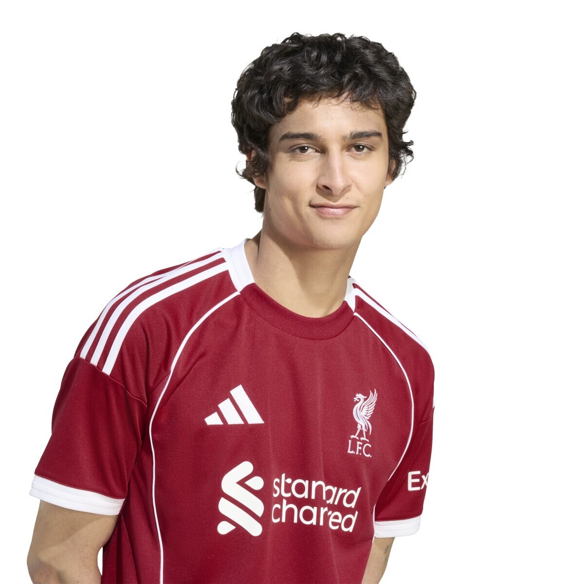 T-shirt de Homem 1.º Equipamento Liverpool FC 2025-2026 Vermelho-6