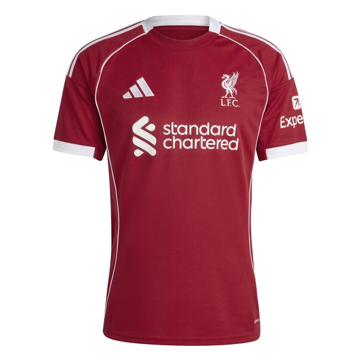 T-shirt de Homem 1.º Equipamento Liverpool FC 2025-2026 Vermelho-8
