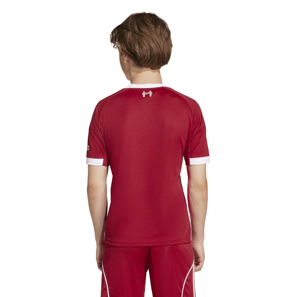 T-shirt de Criança 1.º Equipamento Liverpool FC 2025-2026 Vermelho-4