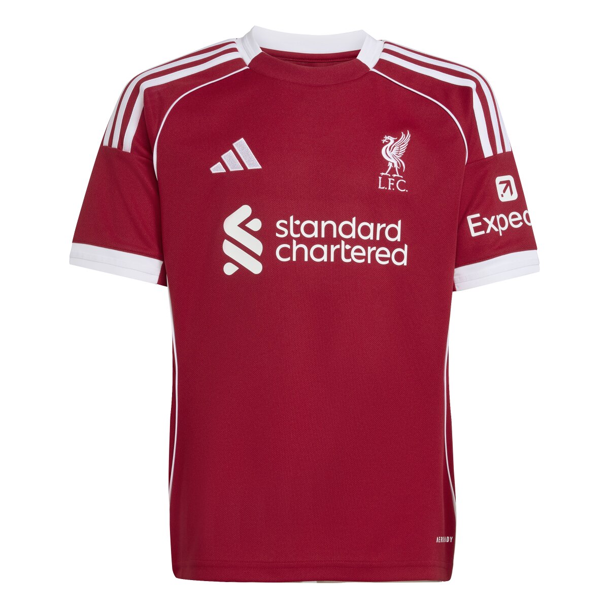 T-shirt de Criança 1.º Equipamento Liverpool FC 2025-2026 Vermelho-10