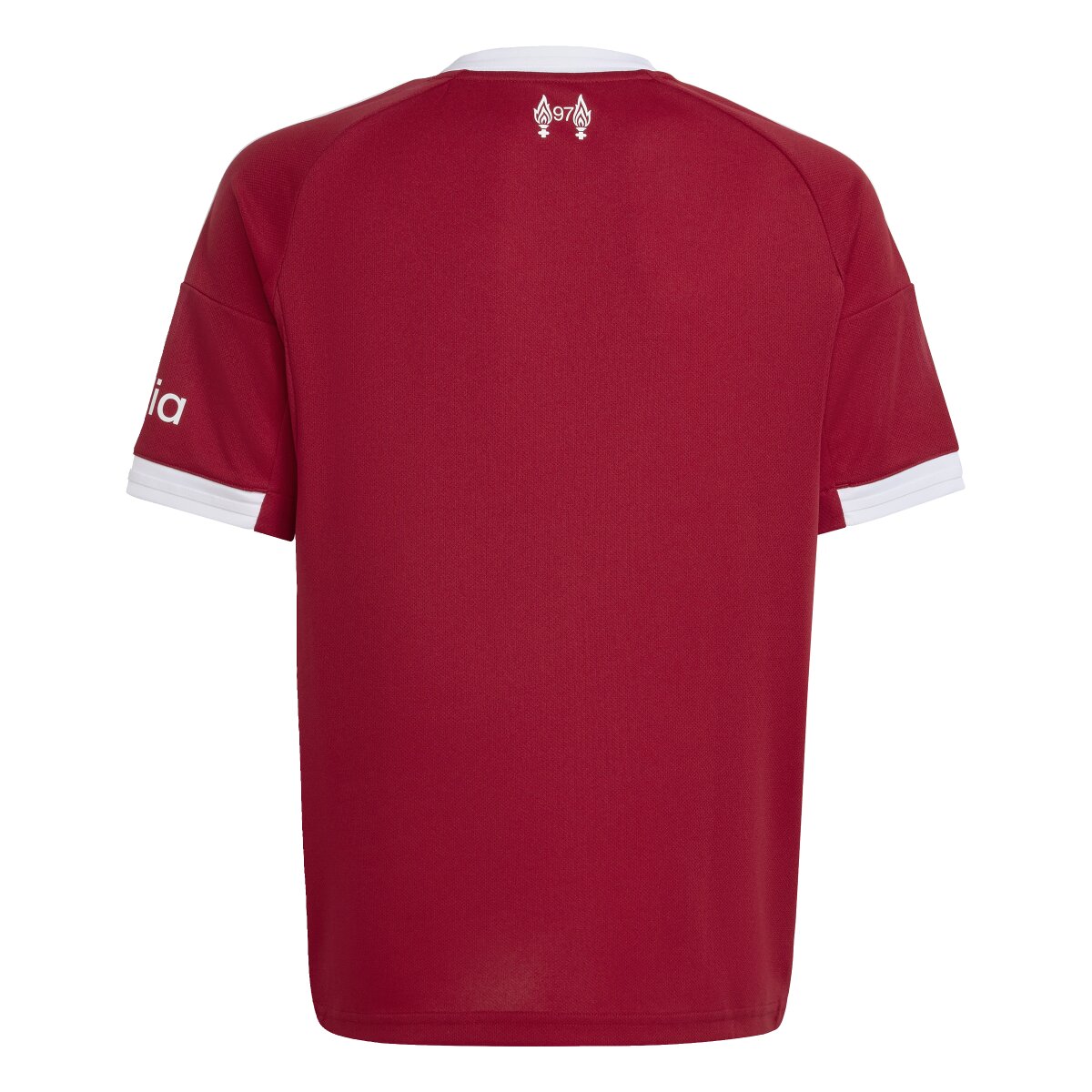 T-shirt de Criança 1.º Equipamento Liverpool FC 2025-2026 Vermelho-11