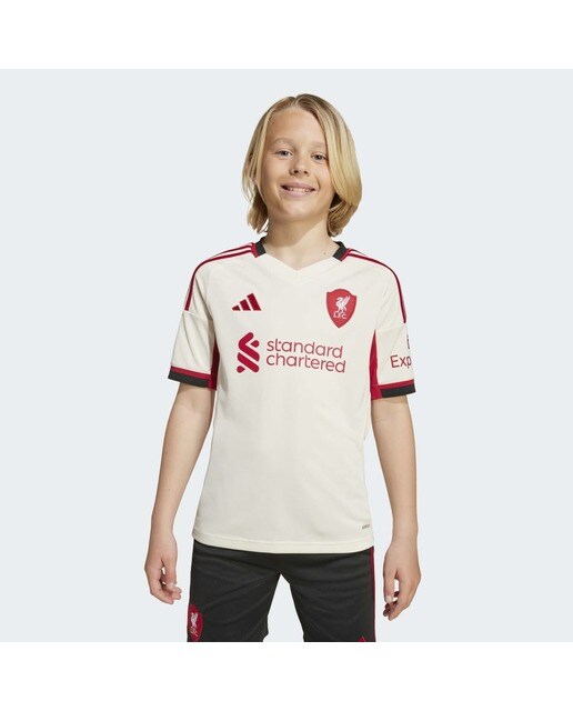 T-shirt de Criança 2.º Equipamento Liverpool FC 2025-2026 Branco-3