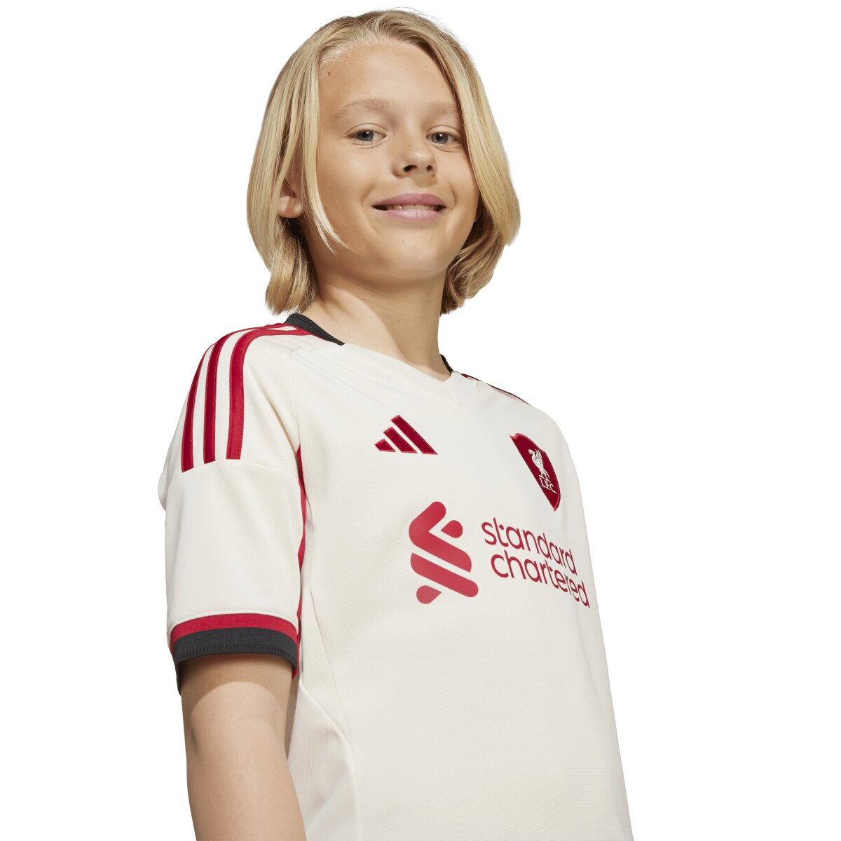 T-shirt de Criança 2.º Equipamento Liverpool FC 2025-2026 Branco-7