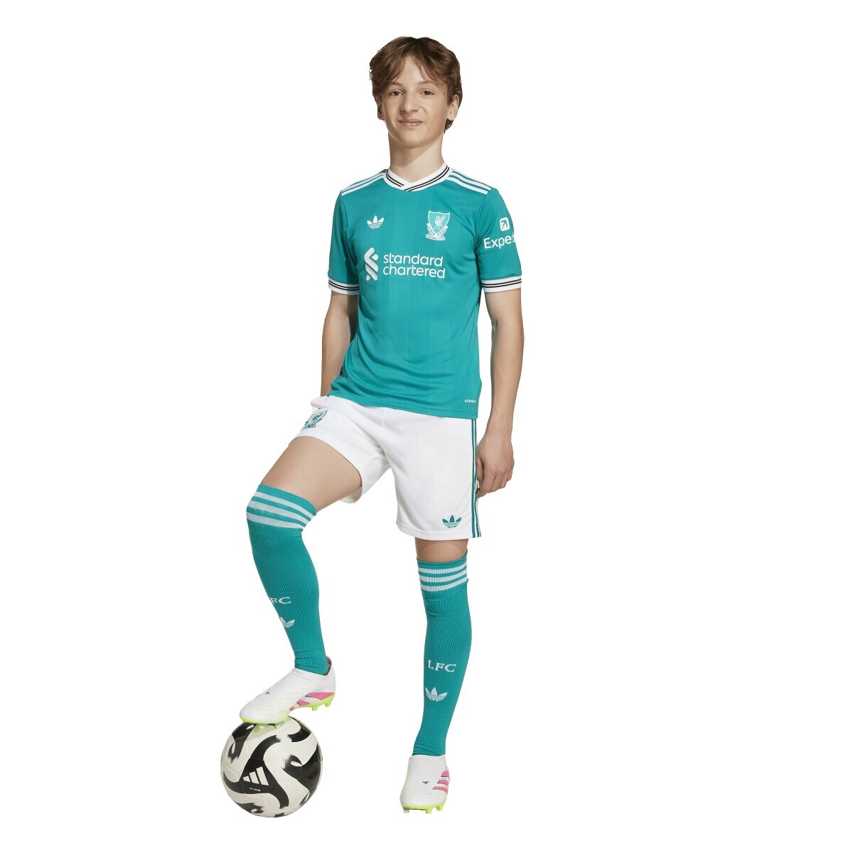 T-shirt de Criança 3.º Equipamento Liverpool FC 2025-2026 Verde-6