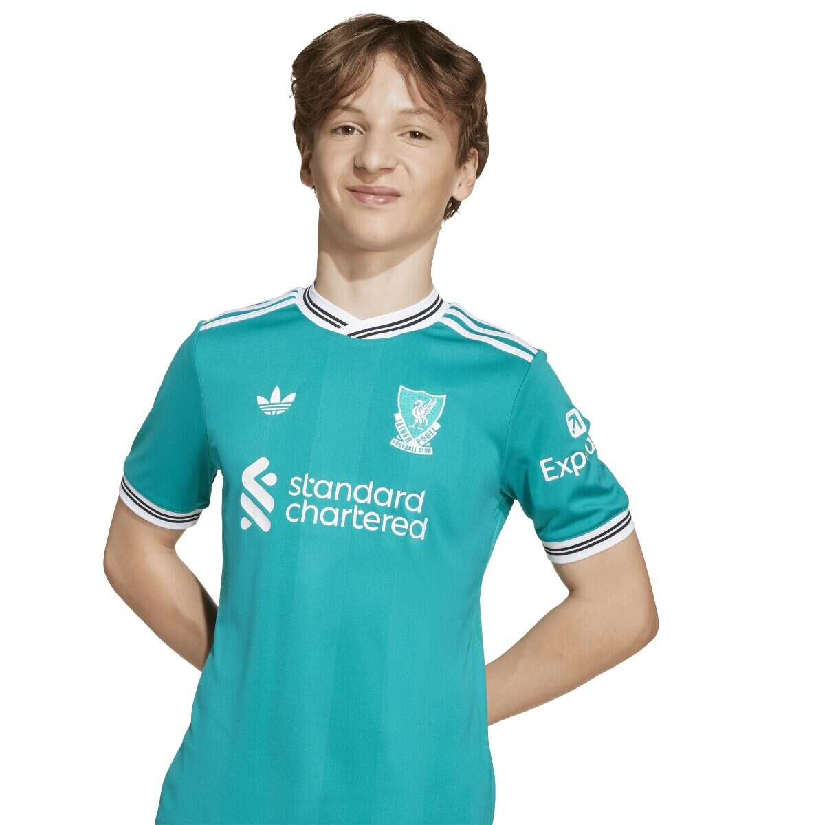 T-shirt de Criança 3.º Equipamento Liverpool FC 2025-2026 Verde-7