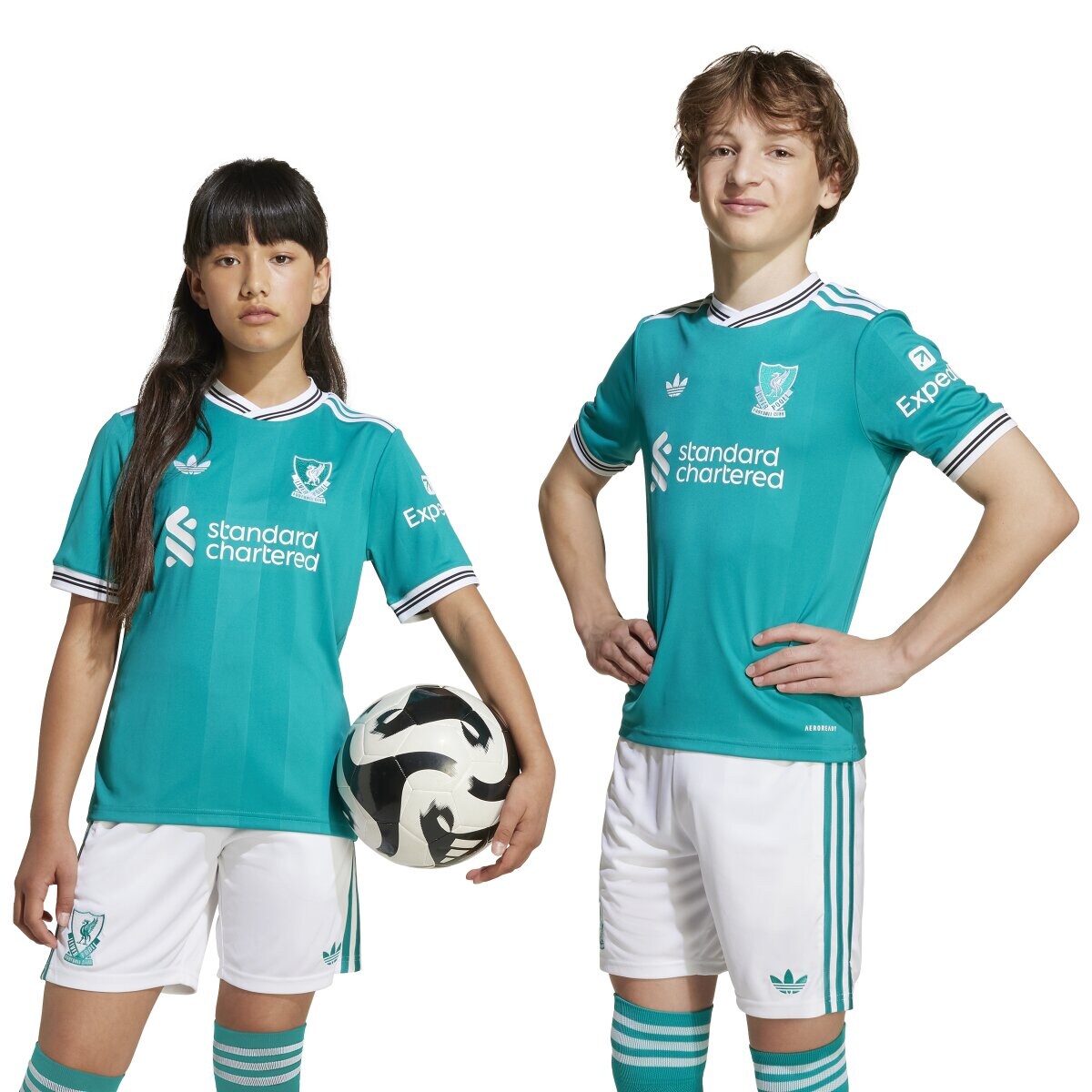 T-shirt de Criança 3.º Equipamento Liverpool FC 2025-2026 Verde-10