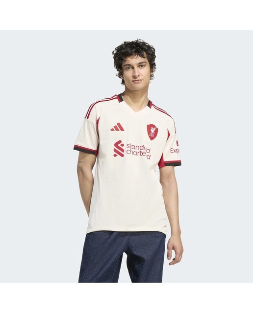 T-shirt de Homem 2.º Equipamento Liverpool FC 2025-2026 Branco-3