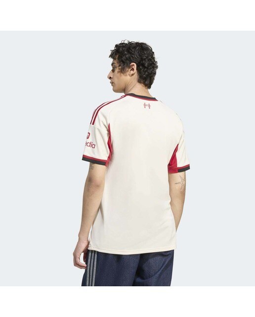 T-shirt de Homem 2.º Equipamento Liverpool FC 2025-2026 Branco-4