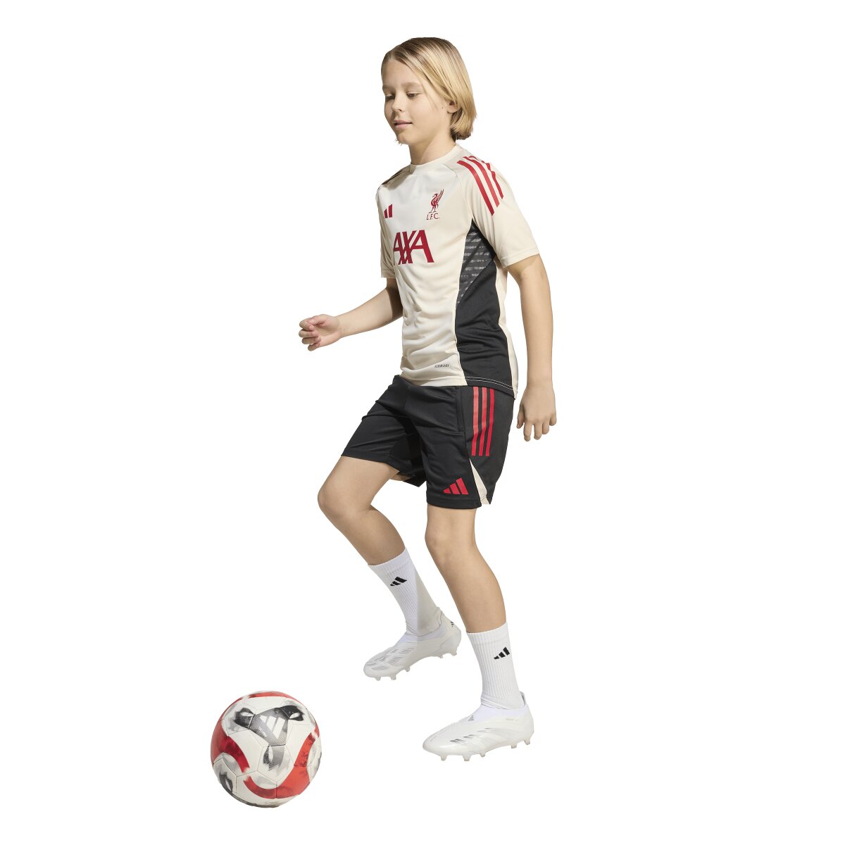 T-shirt de Criança Liverpool FC 2025-2026 Tiro 25 Competition Branco-5