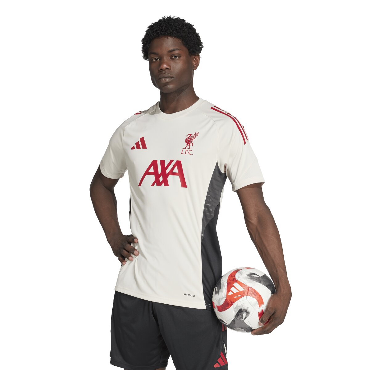 T-shirt de Homem Liverpool FC 2025-2026 Tiro 25 Competition Branco-1