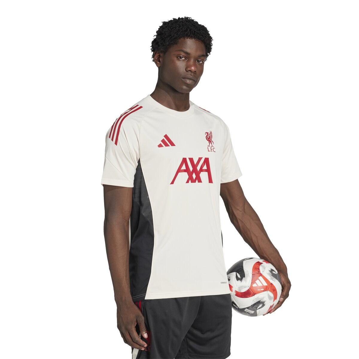T-shirt de Homem Liverpool FC 2025-2026 Tiro 25 Competition Branco-5