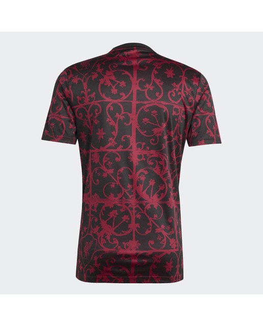 T-shirt de Homem Liverpool FC 2025-2026 Pre-Match Vermelho / Preto-2
