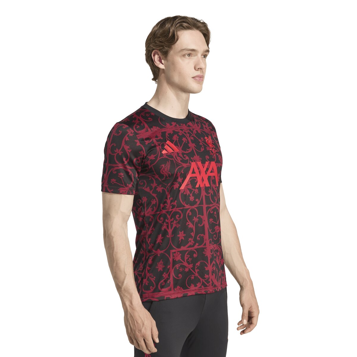 T-shirt de Homem Liverpool FC 2025-2026 Pre-Match Vermelho / Preto-5