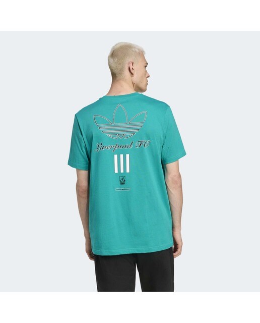 T-shirt de Homem Liverpool FC 2025-2026 Terrace Icons Graphic Originals Verde-3