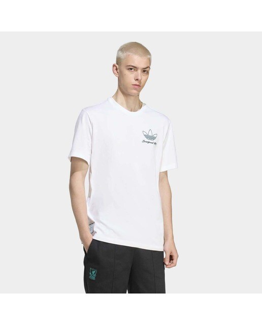 T-shirt de Homem Liverpool FC 2025-2026 Terrace Icons Graphic Originals Branco-2