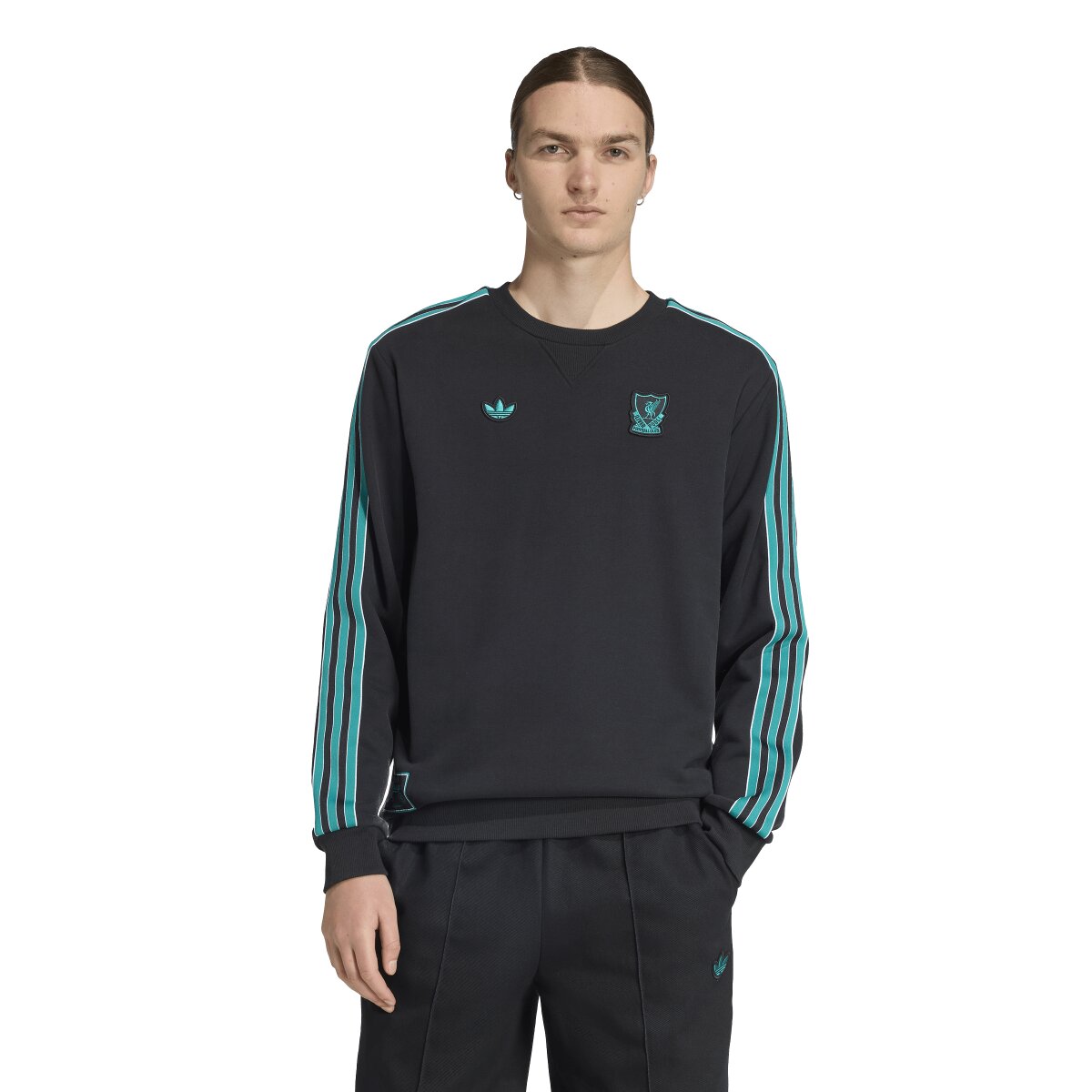 Sweatshirt de Homem Liverpool FC 2025-2026 Terrace Icons Originals Preto-1