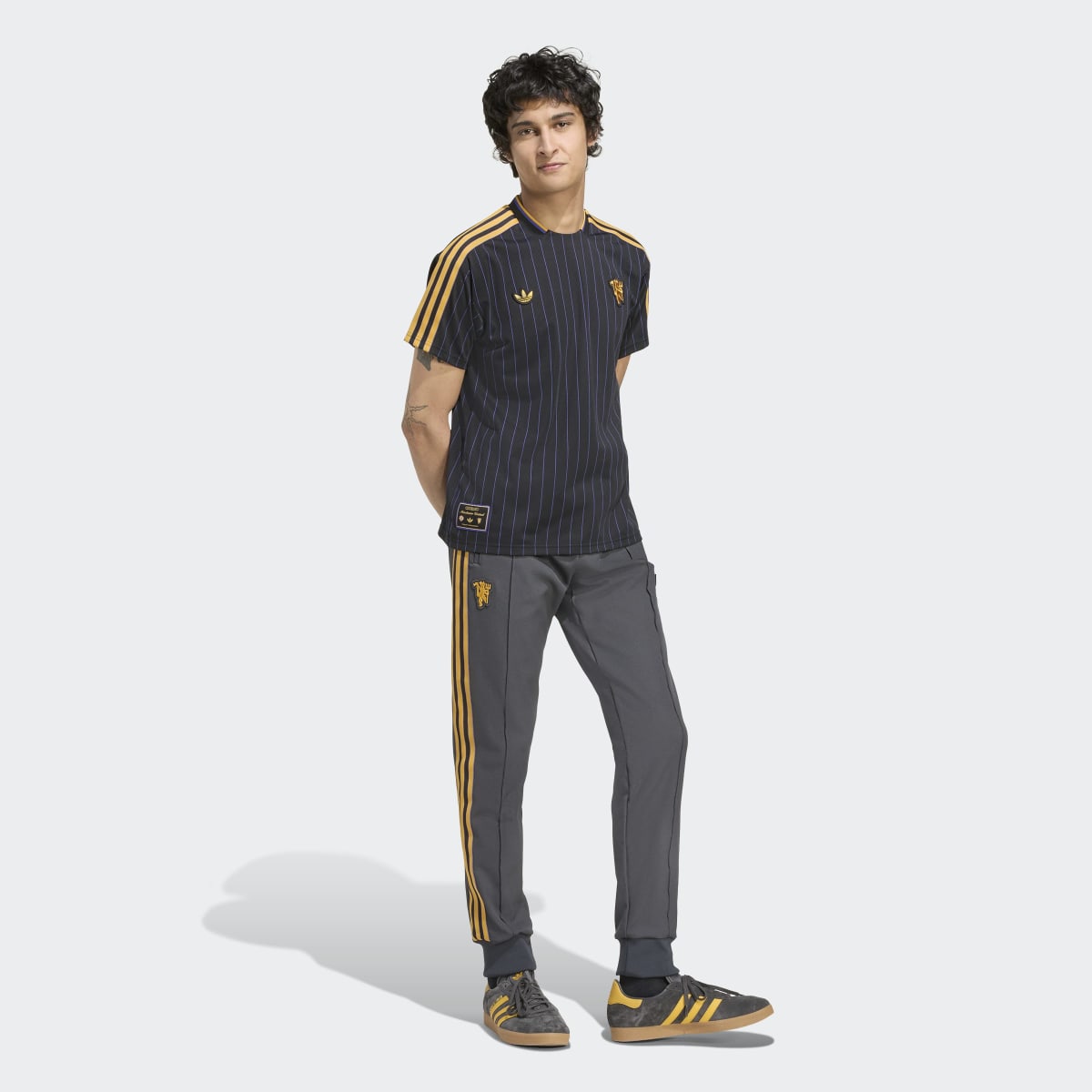 Calças de Homem Manchester United FC 2025-2026 Terrace Icons Originals Preto-5