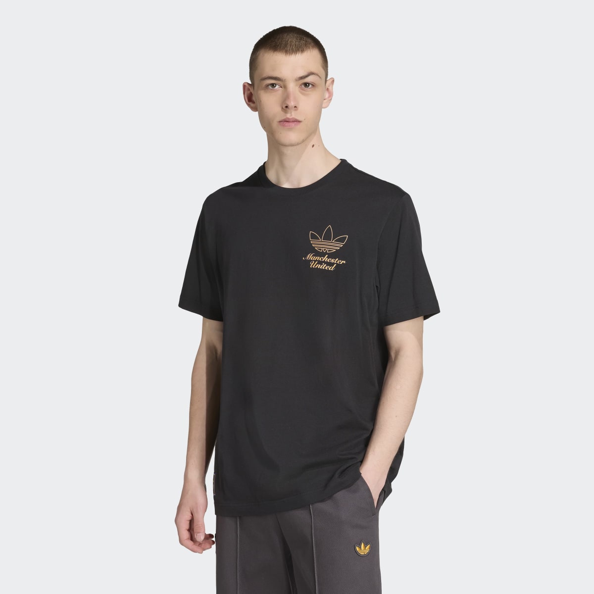 T-shirt de Homem Manchester United FC 2025-2026 Terrace Icons Graphic Originals Preto-1