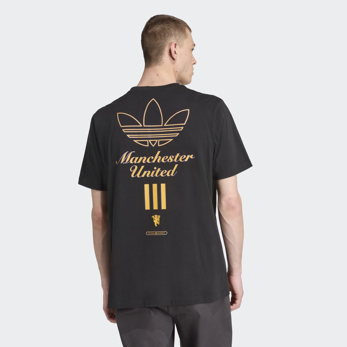 T-shirt de Homem Manchester United FC 2025-2026 Terrace Icons Graphic Originals Preto-2
