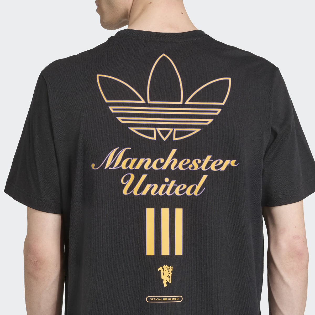 T-shirt de Homem Manchester United FC 2025-2026 Terrace Icons Graphic Originals Preto-3