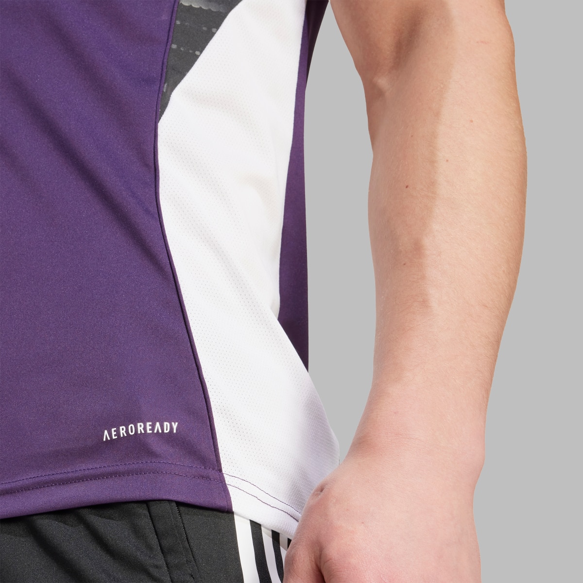 T-shirt de Homem Manchester United FC 2025-2026 Tiro 25 Competition Roxo-4