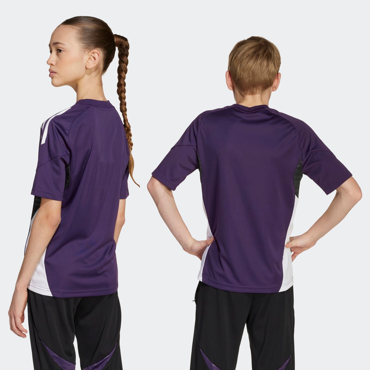 T-shirt de Criança Manchester United FC 2025-2026 Tiro Competition Roxo-2